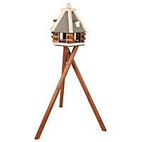 Nordic Wooden Bird Feeder & Stand