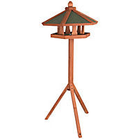 Wooden Bird Feeder & Stand